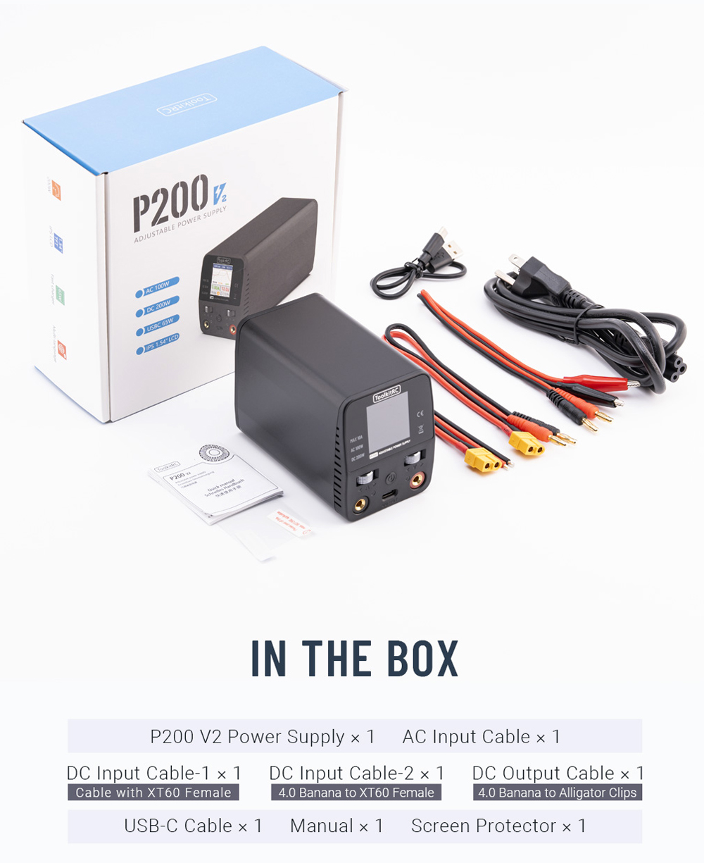 ToolkitRC P200 V2 Adattatore d - Programmable Dc Power Supply 30V 10A recensione e prezzo